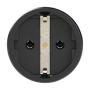 PCE Rubber Schuko Connector Female Negro - Imagen 2