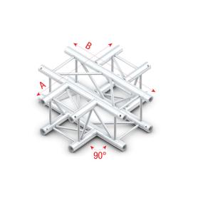 Milos Pro-30 Square G Truss - T-Cross 3-way - 50 cm QTU35sp - 90° corner - silver - G - Imagen 1