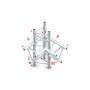 Milos Pro-30 Triangle G Truss - 3-way horizontal - 50 cm ATU36sp - 90° corner - silver - G - Imagen 1