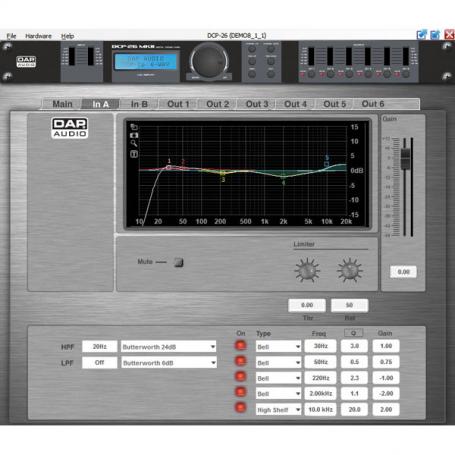 DAP DCP-26 MKII Crossover digital de 6 canales