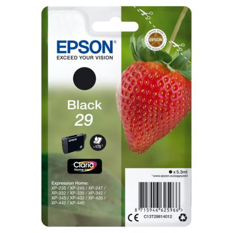 TINTA EPSON CLARIA 29 NEGRO XP235 XP332 XP335 XP432 XP435 - Imagen 1