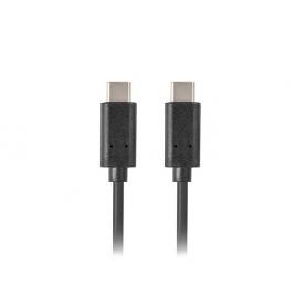 CABLE USB LANBERG 2.0 MACHO/USB C MACHO 1.8M NEGRO - Imagen 1