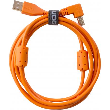 U95006OR - ULTIMATE AUDIO CABLE USB 2.0 A-B ORANGE ANGLED 3M - Imagen 1