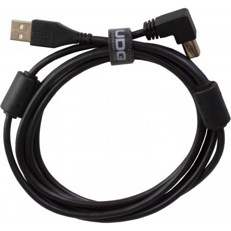 U95006BL - ULTIMATE AUDIO CABLE USB 2.0 A-B BLACK ANGLED 3M - Imagen 1