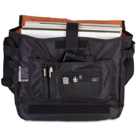 U9450BL/OR - ULTIMATE COURIERBAG  BLACK, ORANGE INSIDE - Imagen 1