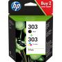 TINTA HP 303 PACK AHORRO 2 NEGRO + CIAN MAGENTA AMARILLO