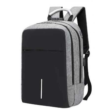 MOCHILA MAILLON BACKPACK GINEBRA USB 16" GRIS