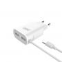 CARGADOR 3GO HOGAR MICROUSB+2 PUERTOS 5V 2A 1,5M 3G BLANCO