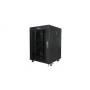 ARMARIO LANBERG RACK 19" 15U 600X600 FLAT PACK NEGRO PUERTA CRISTAL CON LCD