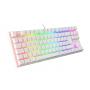 TECLADO GAMING GENESIS THOR 303 TKL RGB BLANCO MECANICO BROWN SWITCH