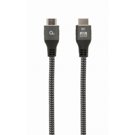 CABLE TRENZADO HDMI 2.1 8K 60HZ GEMBIRD SELECT PLUS SERIES CON ETHERNET 3M NEGRO