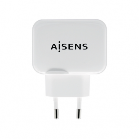 AISENS CARGADOR USB 17W 5V 3.4A 2xUSB CON CONTROL AI BLANCO