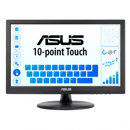 ASUS VT168HR 39,6 cm (15.6") 1366 x 768 Pixeles WXGA LED Pantalla táctil Negro