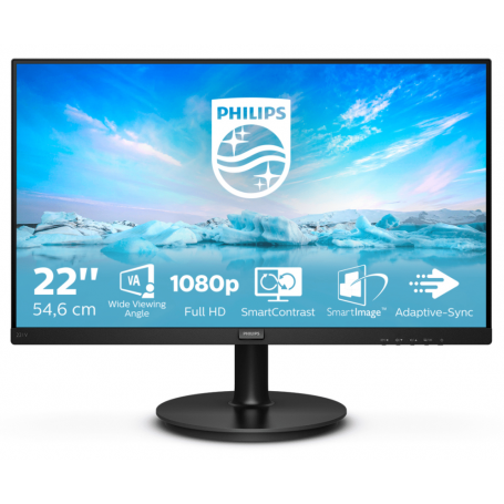 MONITOR PHILIPS V-LINE 221V8 21.5' FULL HD NEGRO