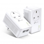 POWERLINE TP-LINK AV1000 KIT 2 UDS 2 PTOS GIGA CON ENCHUFE