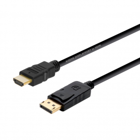 CABLE CONVERSOR AISENS DISPLAYPORT A HDMI DP M-HDMI M NEGRO 2.0M