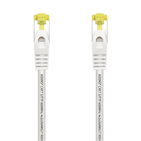 CABLE AISENS DE RED LATIGUILLO RJ45 LSZH CAT.7 600 MHZ SFTP AWG26 BLANCO 2.0M