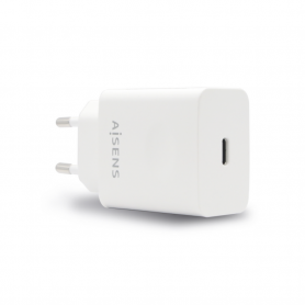 CARGADOR AISENS 20W USB-C PD3.0 RETAIL 1xUSB-C 20W BLANCO