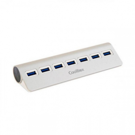 HUB USB COOLBOX ALU-3 7 PUERTOS USB3.0  CON ALIMENTACION