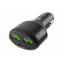 CARGADOR COCHE NATEC CONEY 2XUSB, 1XUSB-C QC3.0, PD 3.0 48W NEGRO