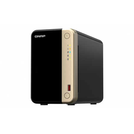 QNAP TS-264 NAS TORRE ETHERNET NEGRO ORO N5095