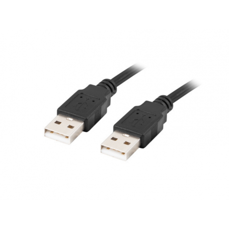 CABLE USB 2.0 LANBERG MACHO/MACHO 0.5M NEGRO