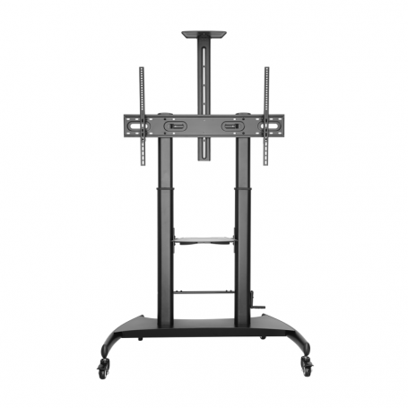 AISENS SOPORTE DE SUELO RUEDAS MANIVELA BANDEJA DVD CÃMARA MONITOR 100KG 60-100