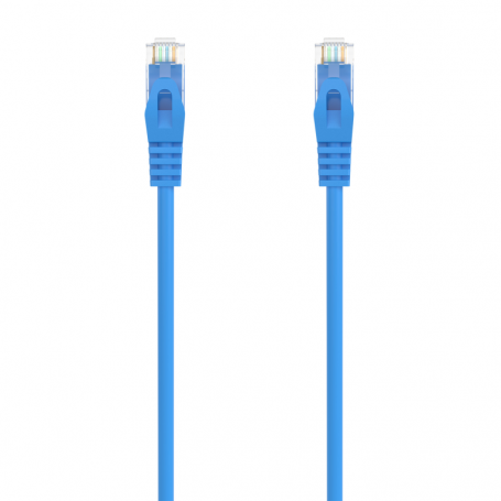 AISENS CABLE DE RED LATIGUILLO RJ45 LSZH CAT6A 500 MHZ UTP AWG24 AZUL 1M