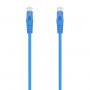 AISENS CABLE DE RED LATIGUILLO RJ45 LSZH CAT6A 500 MHZ UTP AWG24 AZUL 1M