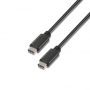 CABLE AISENS USB 2.0 3A TIPO USB-C M-USB-C M NEGRO 1.0M