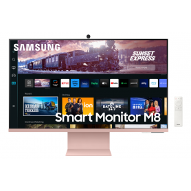 MONITOR SAMSUNG SMART LS32CM80PUUXEN 32" M80C 4K ROSA