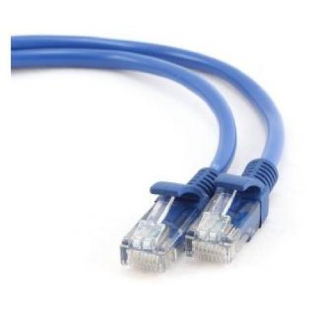 Cable CAT5E UTP moldeado 0,25m Azul