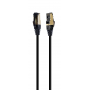 CABLE RED S-FTP GEMBIRD  CAT 8 LSZH NEGRO 3 M