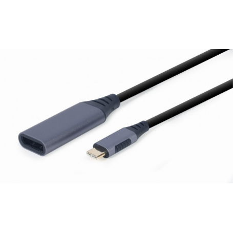 ADAPTADOR GEMBIRD USB TIPO C A DISPLAYPORT MACHO, GRIS ESPACIAL