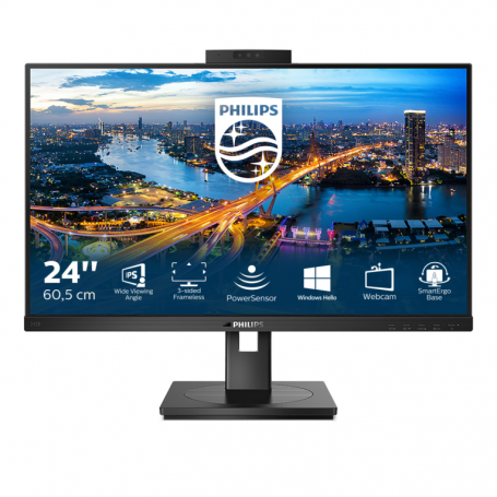 MONITOR PHILIPS 242B1H 23,8" IPS FHD VGA DVI HDMI DP USB WEBCAM AJUST