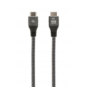 CABLE TRENZADO HDMI 2.1 8K 60HZ GEMBIRD SELECT PLUS SERIES CON ETHERNET 1M NEGRO