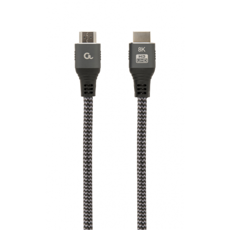 CABLE TRENZADO HDMI 2.1 8K 60HZ GEMBIRD SELECT PLUS SERIES CON ETHERNET 1M NEGRO