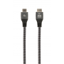 CABLE TRENZADO HDMI 2.1 8K 60HZ GEMBIRD SELECT PLUS SERIES CON ETHERNET 2M NEGRO