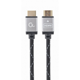 CABLE TRENZADO HDMI 2.0 4K 60HZ GEMBIRD SELECT PLUS CON ETHERNET 7.5M NEGRO