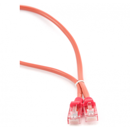 Cable CAT5E UTP moldeado 0,25m Rojo