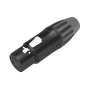 Seetronic XLR 5P Connector - female Contactos chapados en plata - Carcasa negra