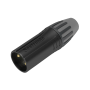 Seetronic XLR 3P Connector - male Contactos chapados en oro - Carcasa negra