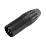 Seetronic XLR 5P Connector - male Contactos chapados en plata - Carcasa negra