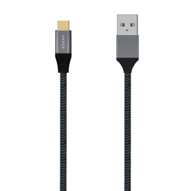 CABLE AISENS USB 3.1 GEN2 ALUMINIO 10GBPS 3A USB-C/M-A/M 0.5M