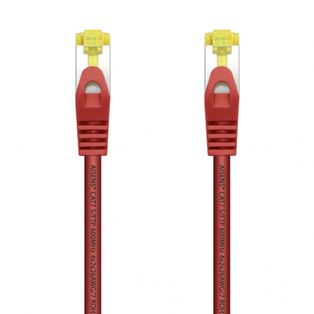 CABLE RED AISENS LATIGUILLO RJ45 LSZH CAT.7 SFTP PIMF 1.0M ROJO