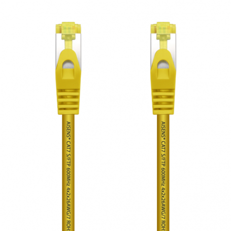 CABLE RED AISENS LATIGUILLO RJ45 LSZH CAT.7 SFTP PIMF 0.5M AMARILLO