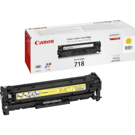 TONER ORIGINAL CANON N718A/ AMARILLO