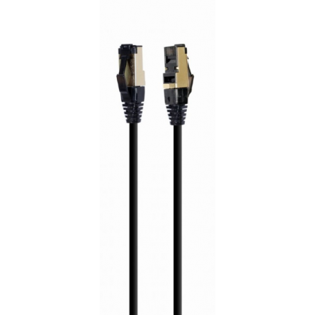 CABLE RED S-FTP GEMBIRD  CAT 8 LSZH NEGRO 0,25 M