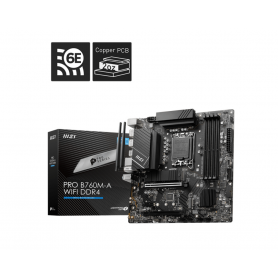 PLACA BASE MSI PRO B760M-A WIFI 1700 MATX 4XDDR4