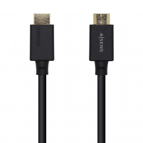 CABLE HDMI AISENS V2.1 ULTRA ALTA VELOCIDAD CERTIFICADO 8K60H M/M 1.5M NEGRO